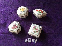 12 Boxes- The Flowers of Colonial America- Fine Limoges Porcillian