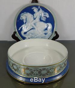 1900-1940 Large Limoges Pate sur Pate Porcelain Jewel Trinket Box France