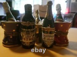 5 Champagne Limoges Boxes Lot bulk Authentic France French Trinket wholesale