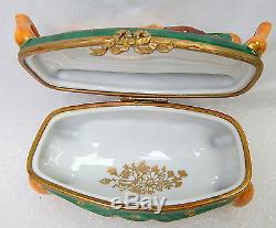 9pc Lot Vintage Limoges France Trinket Box Lot Figurals Piano Sofa Pea Pod