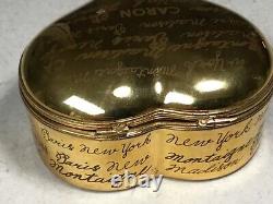 ARTORIA Limogeges France Trinket Box for CARON Paris Perfume Rare Limited