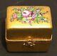 Asprey Hand Painted Gold Gilt Peint Main Limoges Chest With 3 Tiny Perfume Bottles