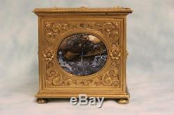 Antique Bronze Renaissance Limoges Enamel Box in 1500's Style c. 1850 5 Plaques