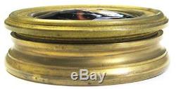 Antique Limoges Gilt Bronze Pill Box with Enamel on Copper Signed Leburn