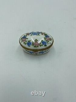 Antique Limoges Hand Painted Trinket Box