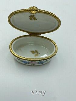 Antique Limoges Hand Painted Trinket Box