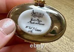 Artoria Limoges France Peint Main Porcelain Trinket Box Banana Split Sundae