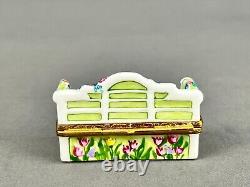 Artoria Limoges LUTYENS BENCH WITH CAT Ltd Ed 2 1/4 Trinket Box MINT