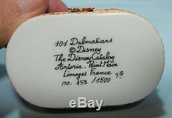Artoria Limoges Peint Main Disney 101 Dalmatians Trinket Pill Box L. E. 158/1500