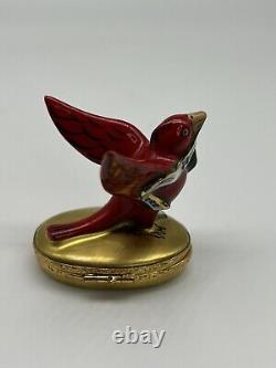 Artoria Limoges Trinket Box Four Calling Birds. 280/1000. Rare Find