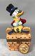 Artoria Limoges Trinket Box Scrooge Mcduck Walt Disney Signed Le 222/xxx 467