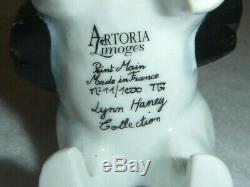 Artoria Lynn Haney Limoges France POLAR BEAR SANTA Ltd Ed 44/1000 Trinket Box