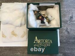 Artoria Lynn Haney Limoges France Polar Bear Santa Ltd Ed 132/1000 Trinket Box