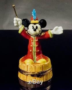 Artoria Porcelain Disney Limoges Box, Mickey Mouse, the Band Leader #73