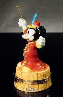 Artoria Porcelain Disney Limoges Box, Mickey Mouse, the Band Leader #73