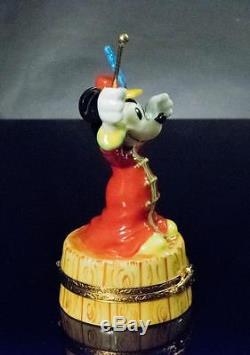 Artoria Porcelain Disney Limoges Box, Mickey Mouse, the Band Leader #73
