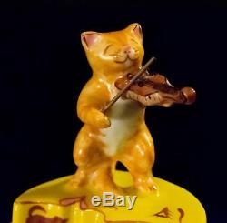 Artoria Porcelain Limoges Box, The Cat and the Fiddle