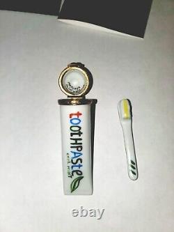 Artoria limoges Toothpaste/toothbrush Peint Main France 134/1000 BD