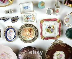 Assorted Limoges & Others, France Peint Trinket Box, 24K Gold, Candy Dishes ETC