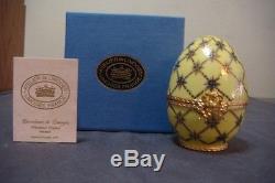 Atelier de Limoges France Porcelain Trinket Box YELLOW EGG WITH SLOT MACHINE