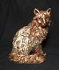 Authentic Jay Strongwater Cat Figurine With Handset Swarovski Crystals