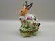 Authentic Limoges Box Peint Main France Chamart Rabbit With Floral Designs