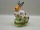 Authentic Limoges Box Peint Main France Chamart Rabbit With Floral Designs