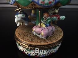 Authentic Limoges Trinket Box Carousel or Merry Go Round