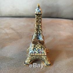 Authentic Limoges Trinket Box Eiffel Tower