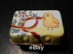 Authentic Limoges Trinket Box France PV Carton of Easter Eggs