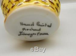 Authentic Limoges Trinket Box France Rochard Colorful Easter Egg Basket