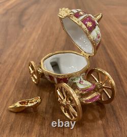 Authentic Vintage Limoges Box Carriage With Cinderella Slipper
