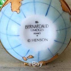 BERNARDAUD Limoges Trinket Box Kermit ON TOP OF THE WORLD First Edition Numbered