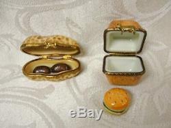 Beautiful Collection Lot Of 8 Peint Main Limoges France Trinket Boxes Assorted