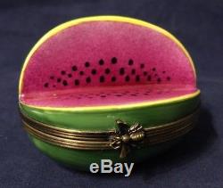 Beautiful Limoges France Rochard Watermelon Trinket Box