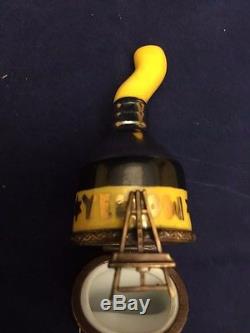 Beautiful Vintage Limoges France Trinket Box Artist's Yellow Paint Tube