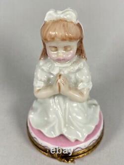 Beautiful Vintage Limoges Imports First Holy Communion Little Girl Limoges