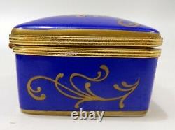 Bloomingdales Limoges Trinket Box Menorah Judaica Jewish Hanukkah Celebration