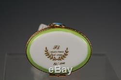 Bull Wall Street Trinket Box from Limoges Franc Peint Main