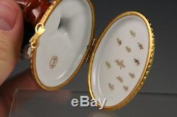 Bull Wall Street Trinket Box from Limoges Franc Peint Main