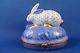 Bunny Rabbit Fishnet Pattern Authentic French Limoges Box