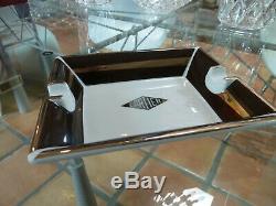 CARTIER Limoges'Diamond' Cartier Porcelain Ashtray Trinket Dish Platter Tray