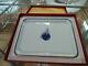 Cartier'panther On Blue Ball' Limoges Porcelain Trinket Tray