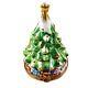 Christmas Tree France Limoges Boxes Snuff Trinket Box New French