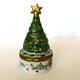 Christmas Tree With Gifts? Limoges, France? Peint Main, Trinket Box