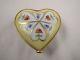 Coeurs Fleuris By Le Tallec For Tiffany & Co Limoges Trinket Box Heart-shaped
