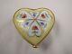 Coeurs Fleuris By Le Tallec For Tiffany & Co Limoges Trinket Box Heart-shaped