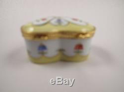 COEURS FLEURIS by LE TALLEC for TIFFANY & Co Limoges Trinket Box Heart-Shaped