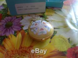 COEURS FLEURIS for TIFFANY & Co Limoges Round Pill Box with box and poach