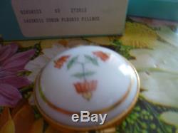 COEURS FLEURIS for TIFFANY & Co Limoges Round Pill Box with box and poach